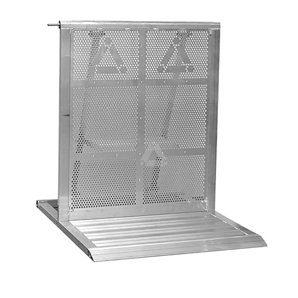 Stage barrier aluminium koppelbaar (upright zwart)